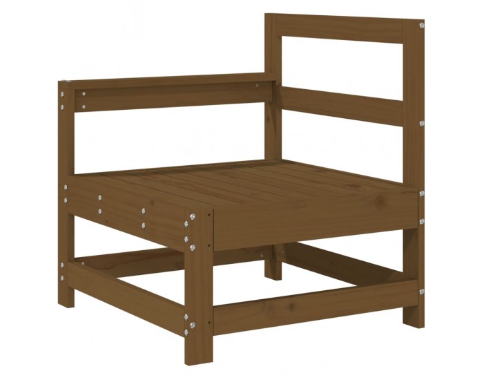 Sonata H Ъглов диван, меденокафяв, бор масив