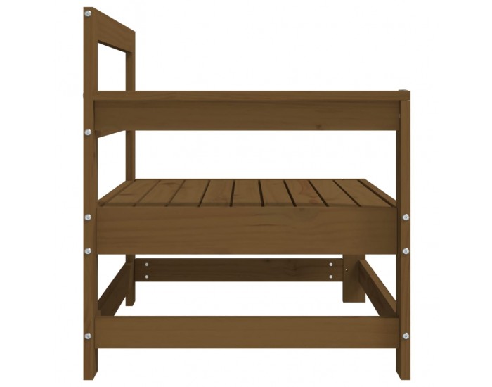 Sonata H Ъглов диван, меденокафяв, бор масив