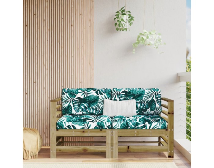 Sonata H Градински ъглови дивани, 2 бр, импрегниран бор