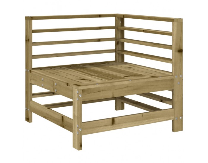 Sonata H Градински ъглов диван, импрегниран бор