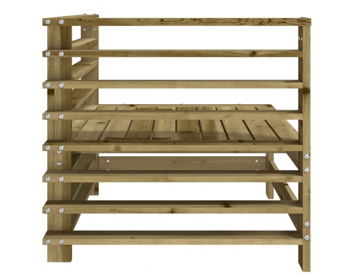 Sonata H Градински ъглов диван, импрегниран бор