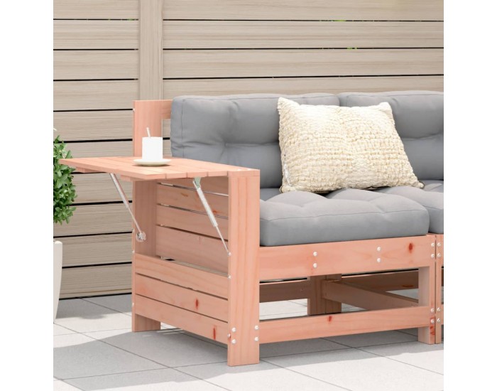 Sonata H Градински диван с подлакътник и странична масичка, дуглас масив