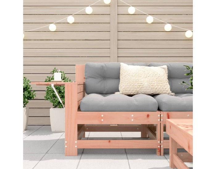 Sonata H Градински диван с подлакътник и странична масичка, дуглас масив