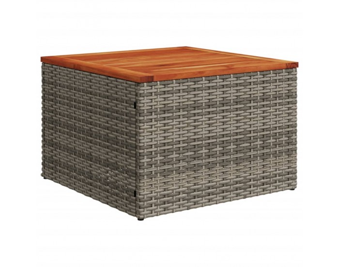 Sonata H Градински диван с възглавници, 6 части, полиратан, сив