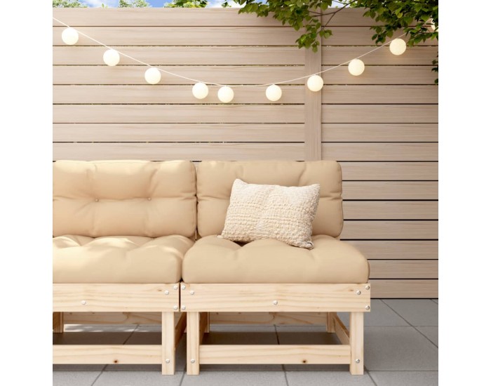 Sonata H Среден диван с възглавници, борово дърво масив