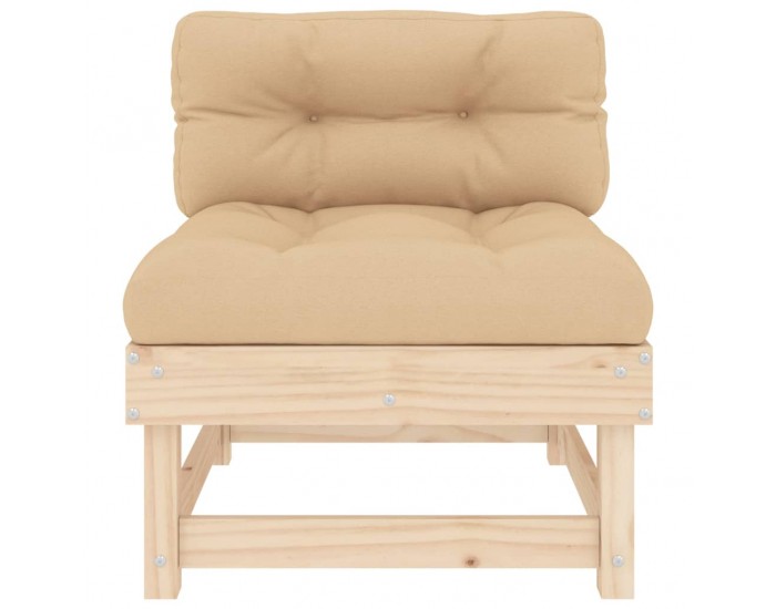 Sonata H Среден диван с възглавници, борово дърво масив