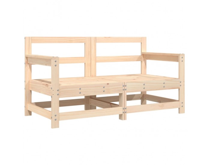 Sonata H Градински столове с възглавници, 2 бр, бор масив