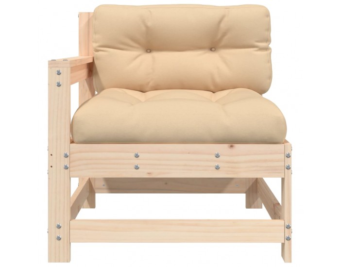 Sonata H Градински столове с възглавници, 2 бр, бор масив