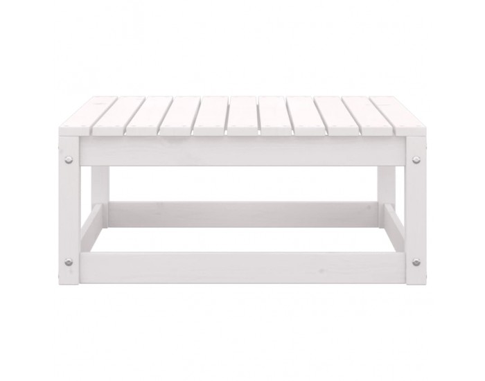 Sonata H Градински лаундж комплект 3 части с възглавници бял бор масив