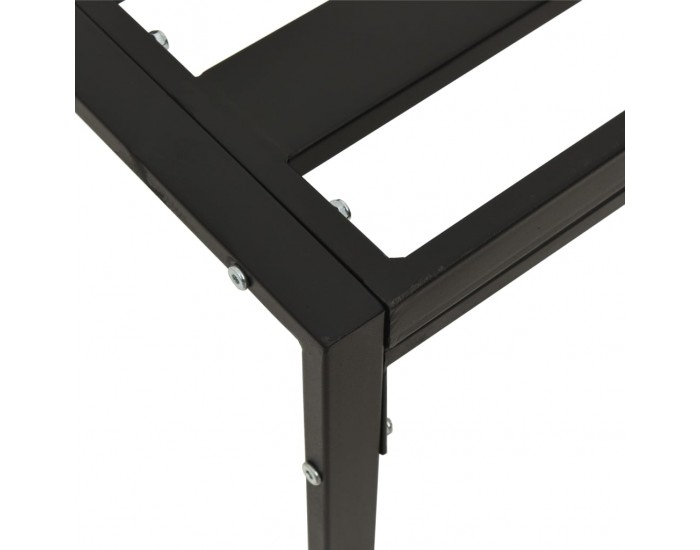 Sonata H Градински табуретки с възглавници, 2 бр, 60x60x35 см, стомана