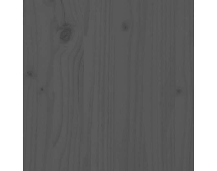 Sonata H Градински лаундж комплект, 3 части, сив, бор масив