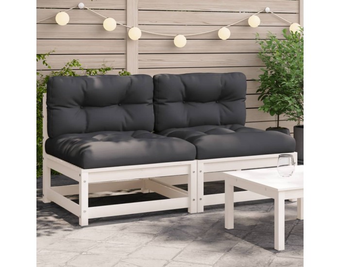 Sonata H Външни кресла без подлакътници с възглавници 2 бр бор бор масив