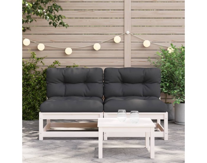 Sonata H Външни кресла без подлакътници с възглавници 2 бр бор бор масив