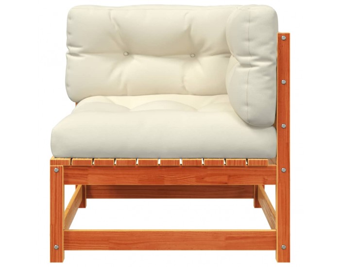 Sonata H Градински ъглов диван с възглавници и табуретка за крака