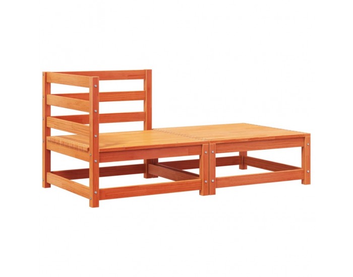 Sonata H Градински ъглов диван с възглавници и табуретка за крака