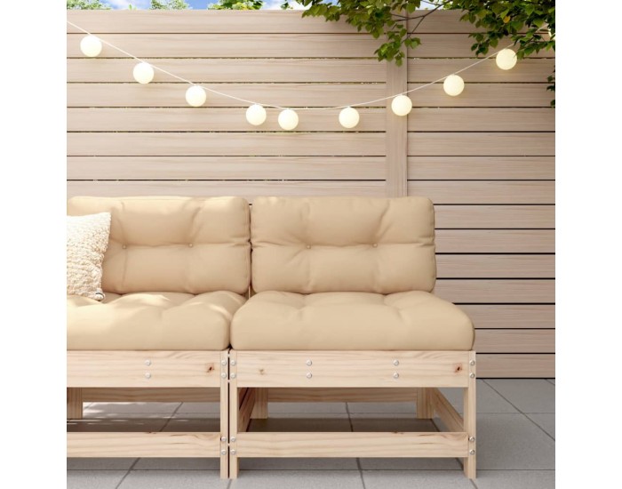 Sonata H Среден диван с възглавници, борово дърво масив