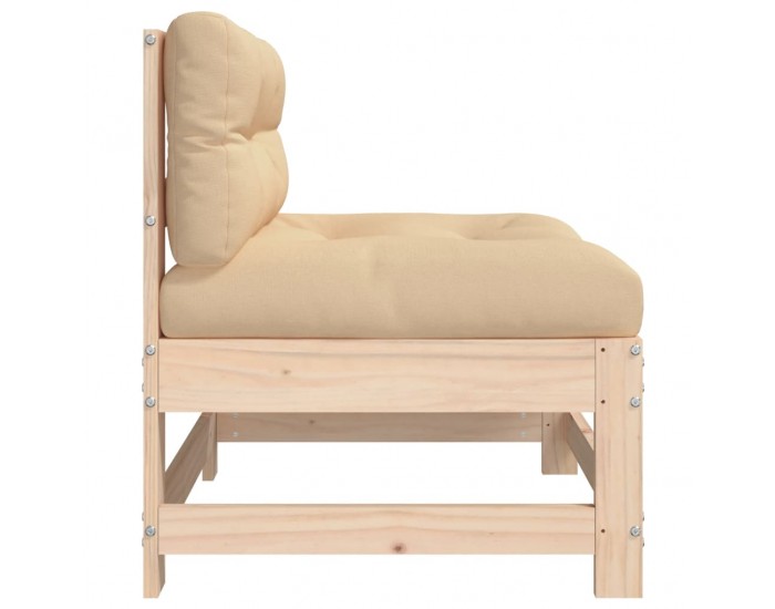 Sonata H Среден диван с възглавници, борово дърво масив