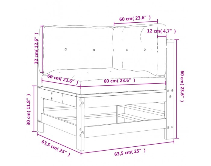 Sonata H Ъглов диван с възглавници, дугласко дърво масив