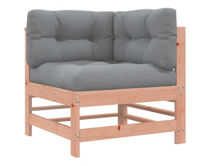 Sonata H Ъглов диван с възглавници, дугласко дърво масив