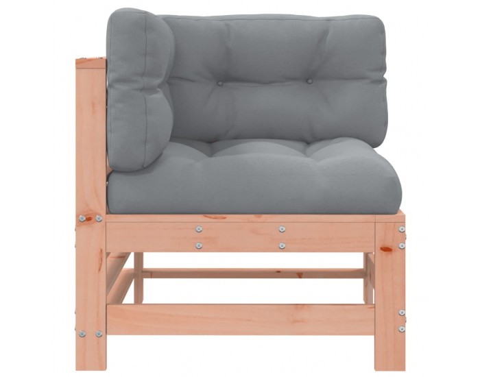 Sonata H Ъглов диван с възглавници, дугласко дърво масив