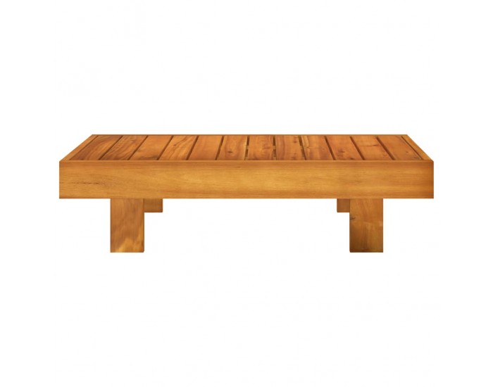 Sonata H Градински лаундж комплект с кремави възглавници 2 части акация