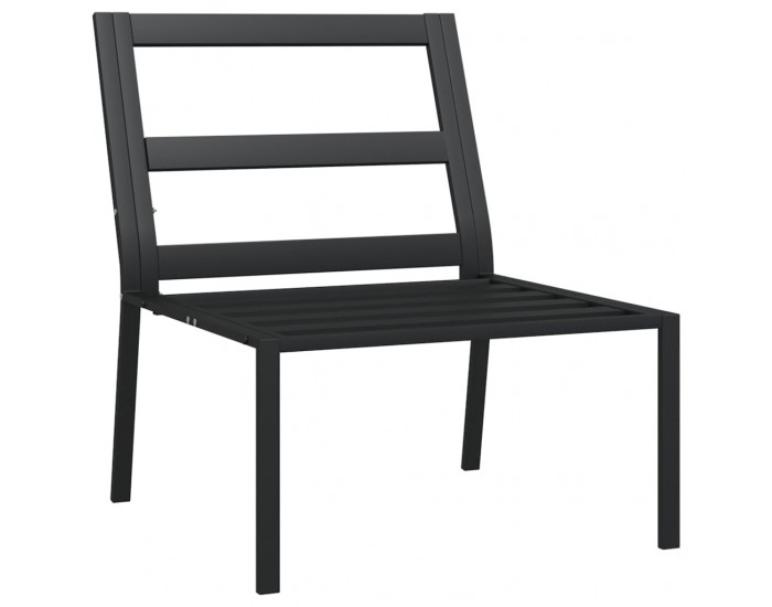 Sonata H Градински столове със сиви възглавници 2 бр 60x74x79 см стомана
