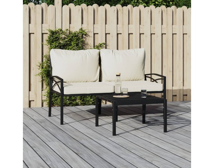 Sonata H Градински столове с пясъчни възглавници 2 бр 62x75x79см стомана