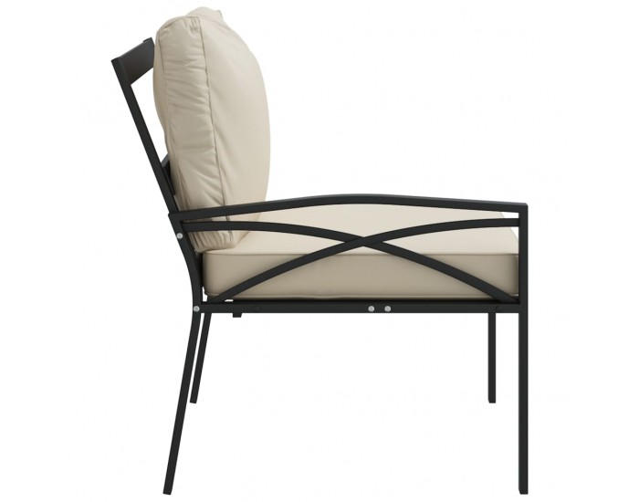 Sonata H Градински столове с пясъчни възглавници 2 бр 62x75x79см стомана