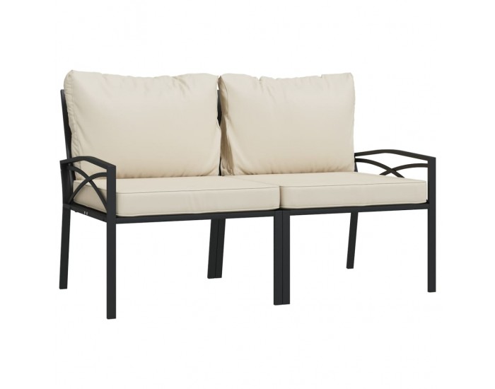 Sonata H Градински столове с пясъчни възглавници 2 бр 62x75x79см стомана