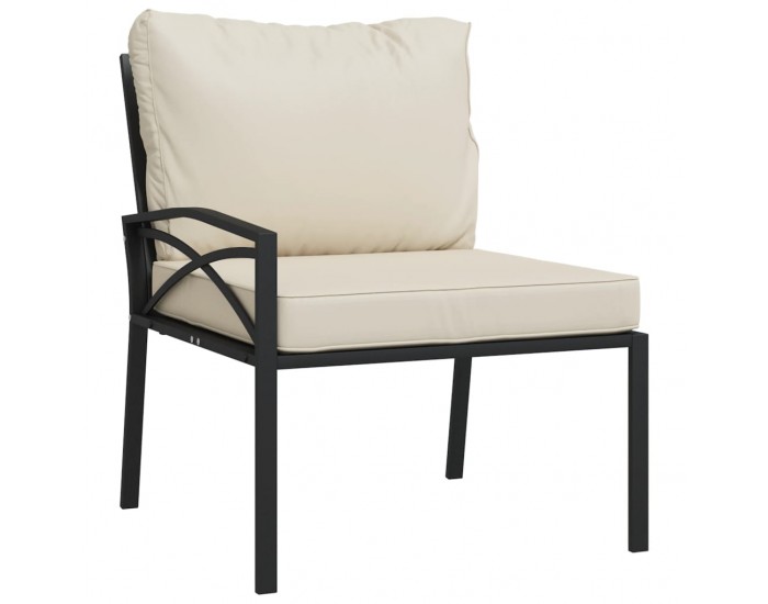 Sonata H Градински столове с пясъчни възглавници 2 бр 62x75x79см стомана