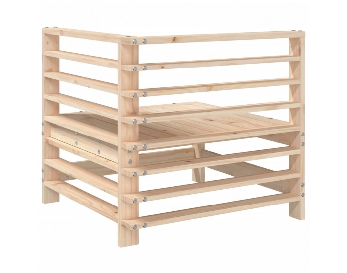 Sonata H Градински ъглови дивани, 2 бр, бор масив