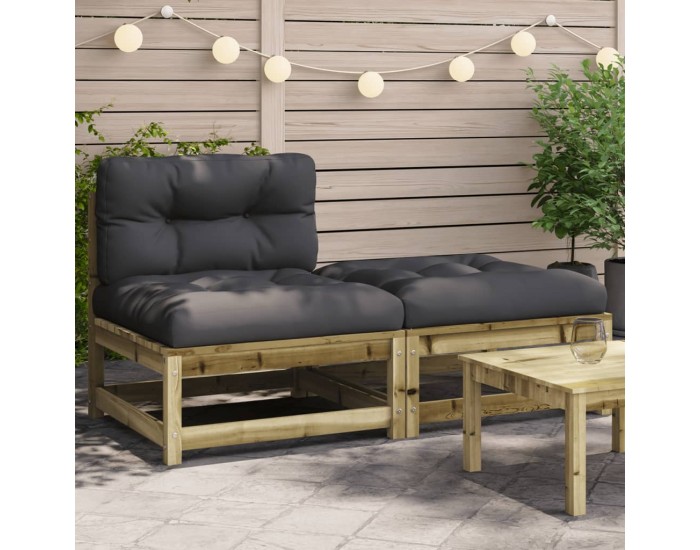 Sonata H Градинско кресло без подлакътници, с възглавници и табуретка