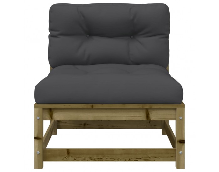 Sonata H Градинско кресло без подлакътници, с възглавници и табуретка