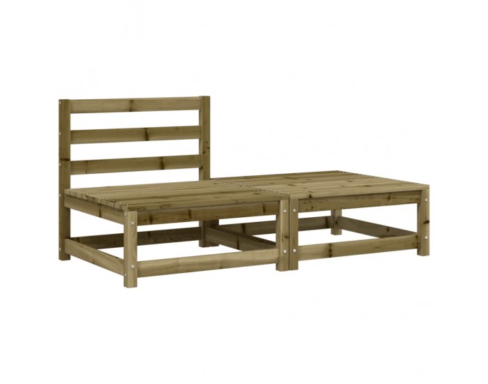 Sonata H Градинско кресло без подлакътници, с възглавници и табуретка