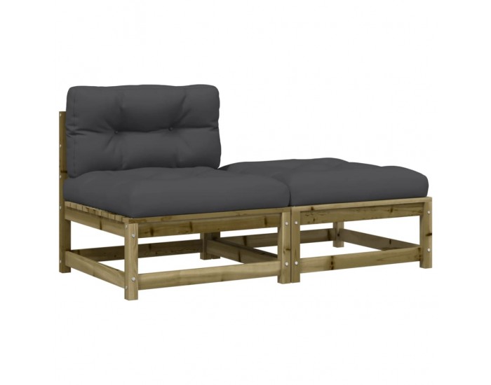 Sonata H Градинско кресло без подлакътници, с възглавници и табуретка