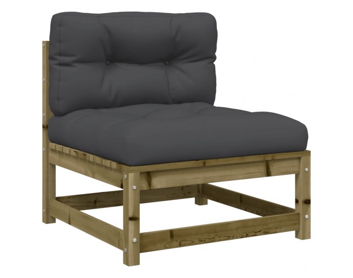 Sonata H Градинско кресло без подлакътници, с възглавници и табуретка