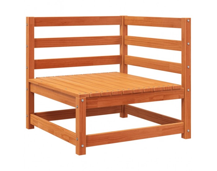 Sonata H Градински ъглов диван, восъчнокафяв, 70x70x67 см, бор масив