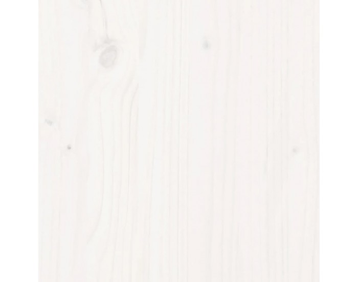 Sonata H Градинска табуретка, бяла, 62x30x32 см, бор масив