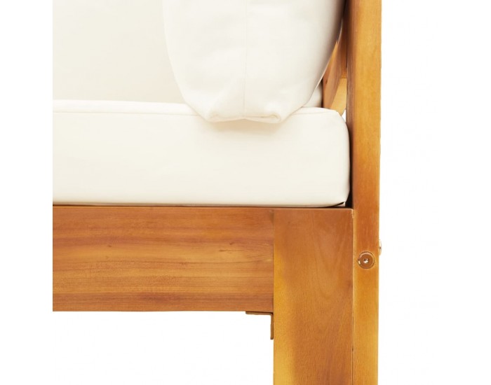 Sonata H Градински комплект дивани с възглавници от 2 части акация масив