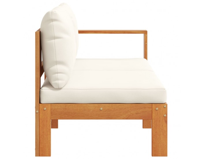 Sonata H Градински диван с 1 подлакътник, 2-местен, масивна акация