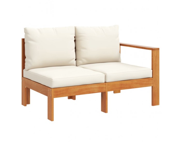 Sonata H Градински диван с 1 подлакътник, 2-местен, масивна акация