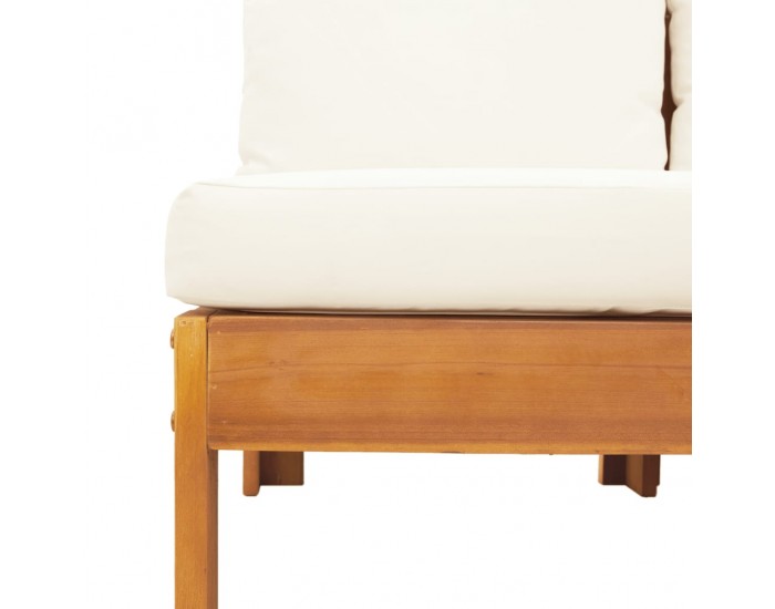 Sonata H Градински диван с 1 подлакътник, 2-местен, масивна акация