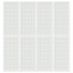 Sonata H Параван за стая, 4 панела, в японски стил, 160x170 cм, бял