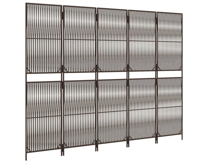 Sonata H Параван за стая, 5 панела, бежов, полиратан