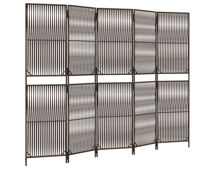 Sonata H Параван за стая, 5 панела, бежов, полиратан