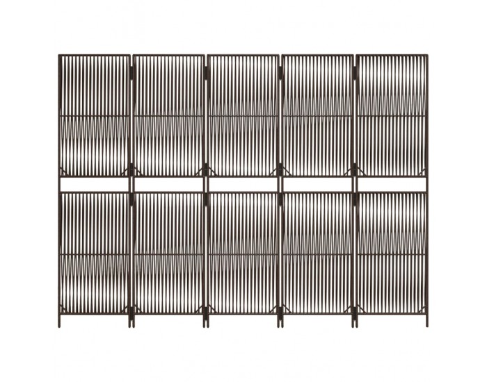 Sonata H Параван за стая, 5 панела, бежов, полиратан