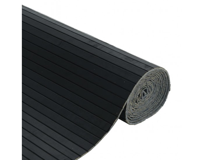 Sonata H Преграда за стая, черен, 165x400 см, бамбук