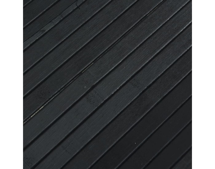 Sonata H Преграда за стая, черен, 165x400 см, бамбук