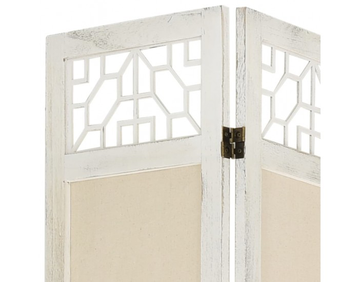 Sonata H Параван за стая, 5 панела, кремав, 175x165 cм, текстил