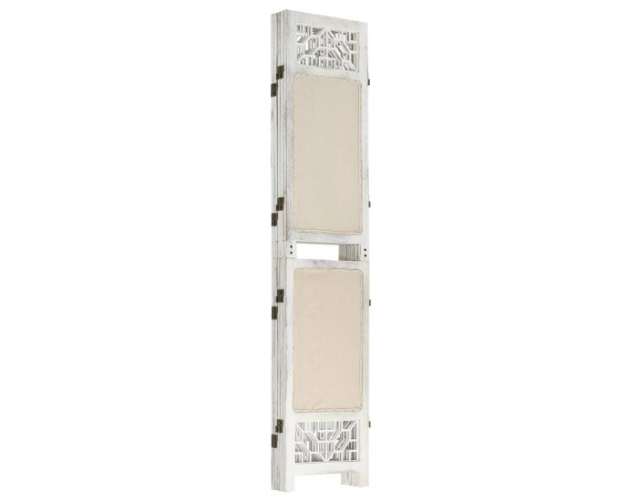 Sonata H Параван за стая, 5 панела, кремав, 175x165 cм, текстил